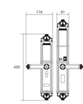 Khóa đại sảnh Demax SL822 AC - Mạ đồng đỏ